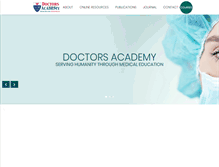 Tablet Screenshot of doctorsacademy.org