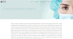 Desktop Screenshot of courses.doctorsacademy.org.uk