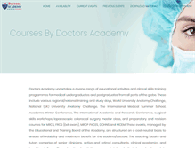 Tablet Screenshot of courses.doctorsacademy.org.uk